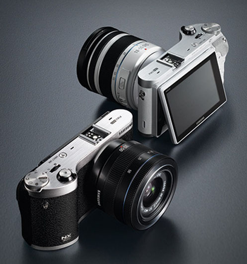 Samsung NX300 white e black